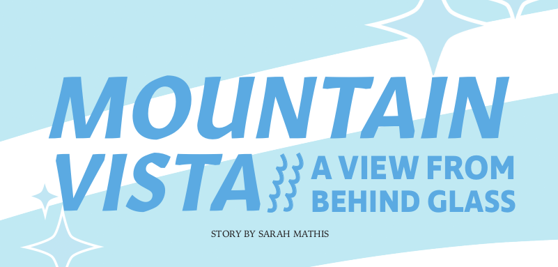 Mountain Vista 'A view from behind glass' by Sarah Mathis
